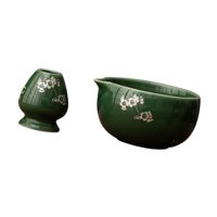 Magideal - Matcha Bowl Set De Té Matcha, 500 Ml De Cerámica Tradicional Portátil Con Boquilla Para La Sala De Té Regalo De Oficina En Casa Para Amantes De Matcha