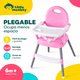 thumbnail image 3 of Silla De Comer Bebé Plegable 3 En 1 Bebesit Fold Bandeja Ajustable Con Arnés Rosa, 3 of 10