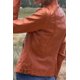 thumbnail image 3 of Top Largo de Rizo Flameado con Cuello Redondo y Manga Larga, 3 of 5