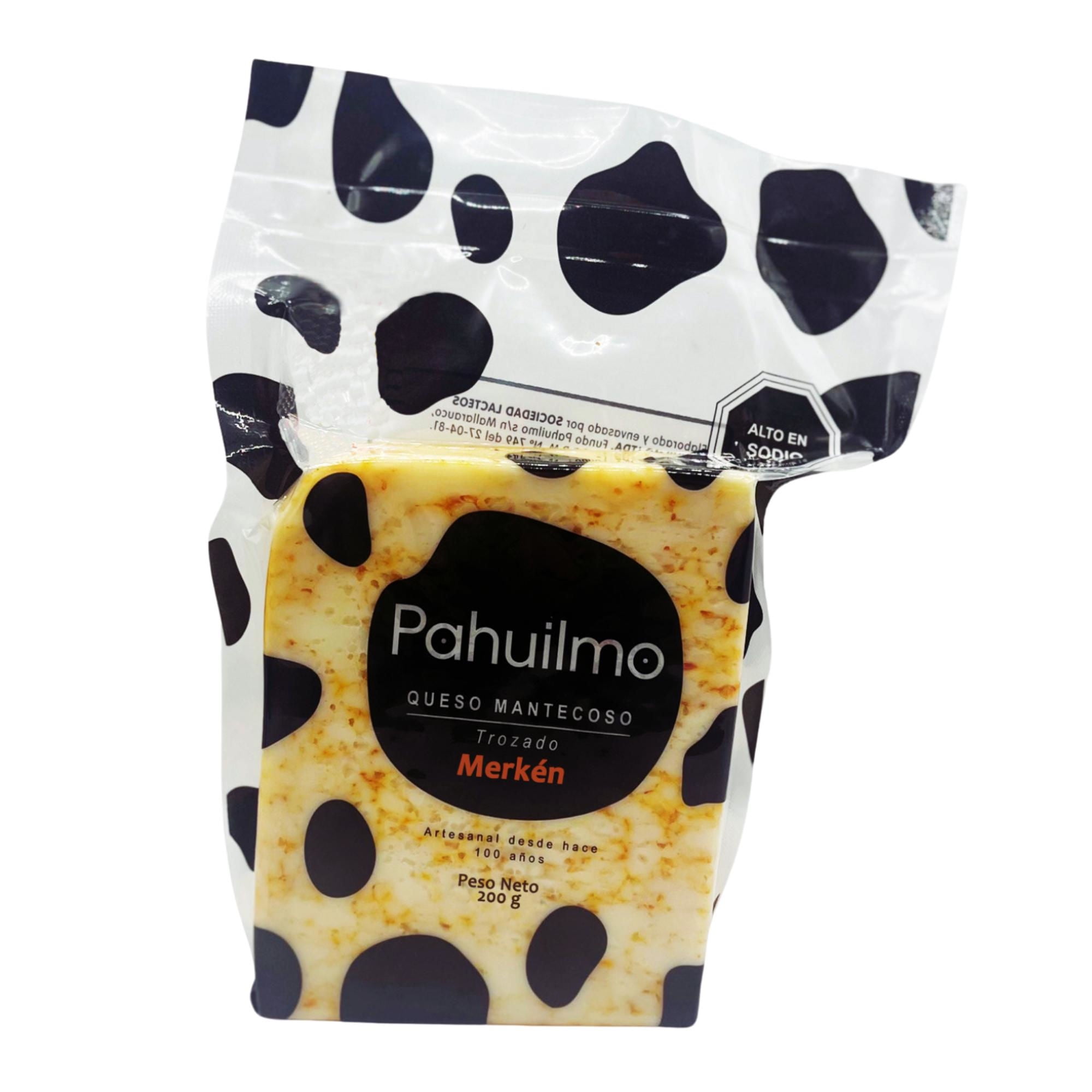 Queso Mantecoso Trozo Merkén 200 g Pahuilmo