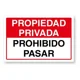 thumbnail image 1 of AVISO ALUMINO 20X30 CMS propiedad privada fondo blanco, 1 of 2