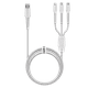 thumbnail image 3 of Cable Cargador Sleve Line X Usb A Triple Usb White, 3 of 5