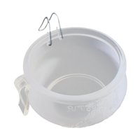 Magideal - Alimentador De Gamefowl Alimentador De Alimentos Para Pájaros Colgantes De Goma De Goma De Goma Tazón De Pájaro Tazas De Bolas De Pájaros Tratos Para 10.5Cmx6.5Cm