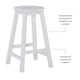 thumbnail image 5 of Taburete Linon Zeke blanco 24 con asiento redondo, 5 of 9