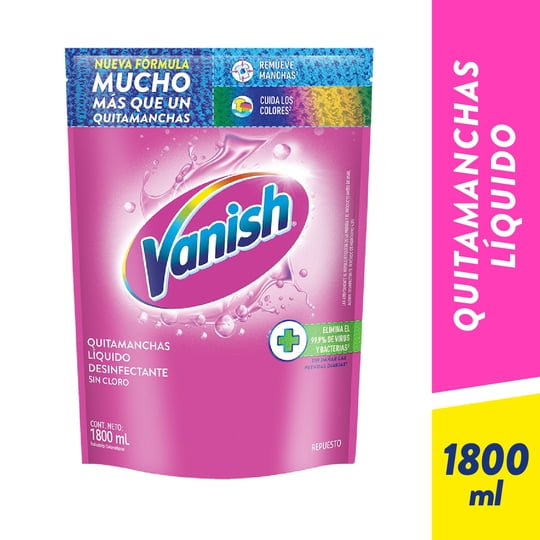 Quitamanchas Líquido Ropa Color Doypack 1.8 L Vanish