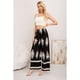 thumbnail image 3 of Pantalon Mujer Palazzo Tipo Lino Pretina Alta Elasticado Diseño 3011, 3 of 3