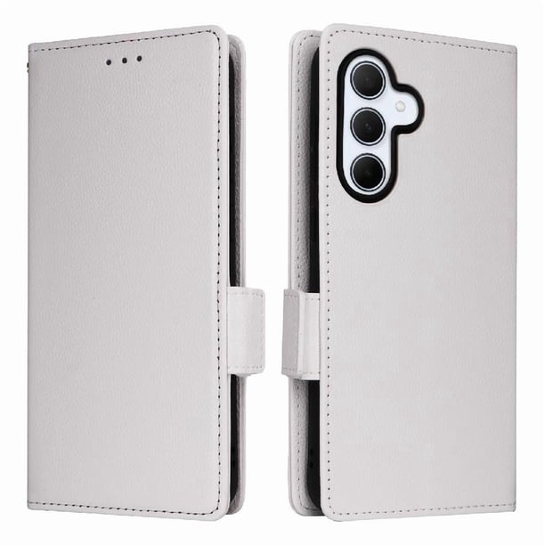 Funda Cartera para Samsung Galaxy A36 5G Tapa Flip con Ranuras y Soporte Blanco