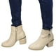 thumbnail image 2 of Botin Mujer Gamuza Taco Medio 09 Yassne Beige, 2 of 5