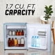thumbnail image 2 of Refrigerador compacto ICEBOX IBCR17SLT de 1.7 pies cúbicos, color azul pizarra, 2 of 7