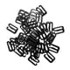 thumbnail image 3 of 100x Metal Negro Lencería Hardware Clip De Costura Gancho Ojo 15mm, 3 of 3