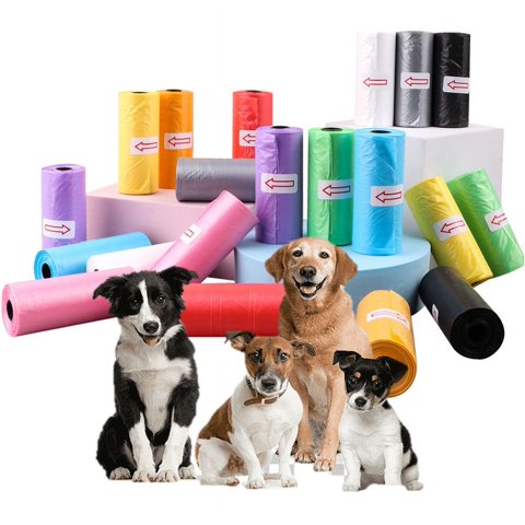 Genérico - 120 Rollos Bolsas Excremento Caca De Perros Gatos Desechos