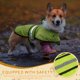 thumbnail image 4 of Impermeable para Perros Uxcell, Chaqueta Impermeable para Mascotas con Agujero para Correa con Capucha, (Verde Fluorescente, XL), Destinado para Cachorros, 4 of 5