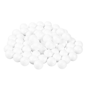 Bothyi - Bola De Espuma Blanca Artesanal, Bola De Bricolaje Hecha A Mano Para Proyectos De Manualidades De Bricolaje Para Vacaciones