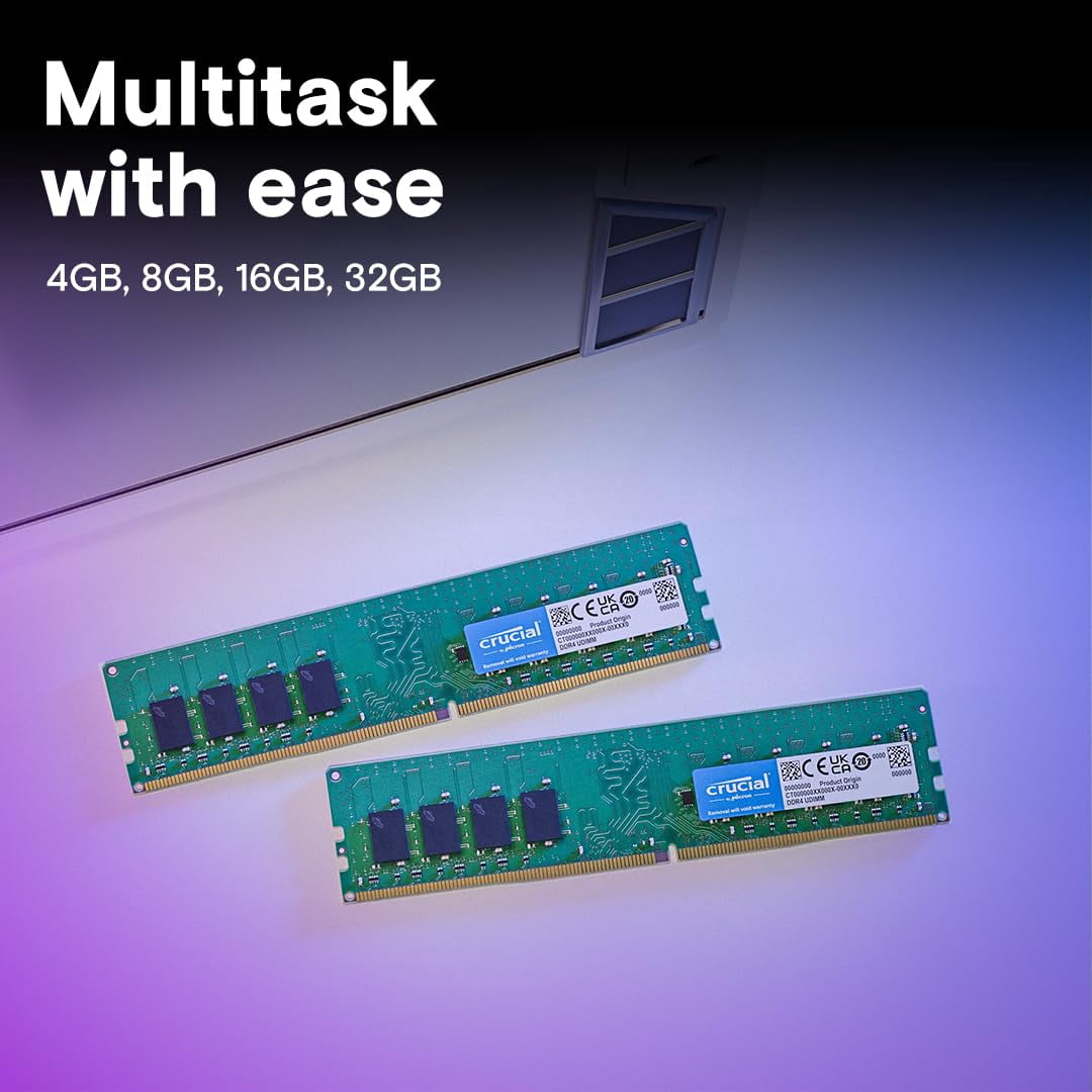 Kit de escritorio RAM Crucial de 32 GB (2 x 16 GB) DDR4 3200 MHz