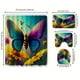 thumbnail image 4 of 1pc Sunflower Butterfly Shower Curtain with 12 Hooks and Non-Slip Absorbent Rug - Complete Bathroom Decor Set with Toilet Lid Cover Pad and U-Shape Mat, 4 of 4