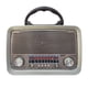 thumbnail image 2 of Radio con Linterna Vintage Portatil Recargable AMFM con USB y SD, 2 of 3