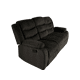 thumbnail image 3 of Sofa Reclinable Relaxline 3 Cuerpos Chocolate Oscuro posa Vaso Felpa, 3 of 5