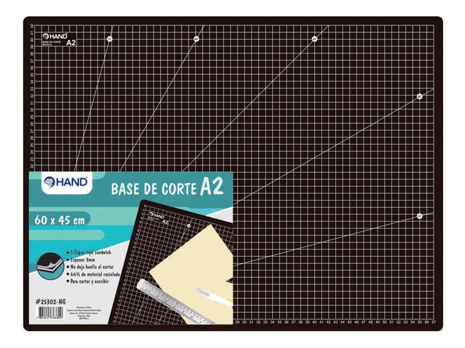 Base De Corte A2 (60X45Cm) Hand Negro. Salvacorte Negro