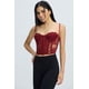 thumbnail image 2 of Polera Mujer Corset Burdeo, 2 of 4