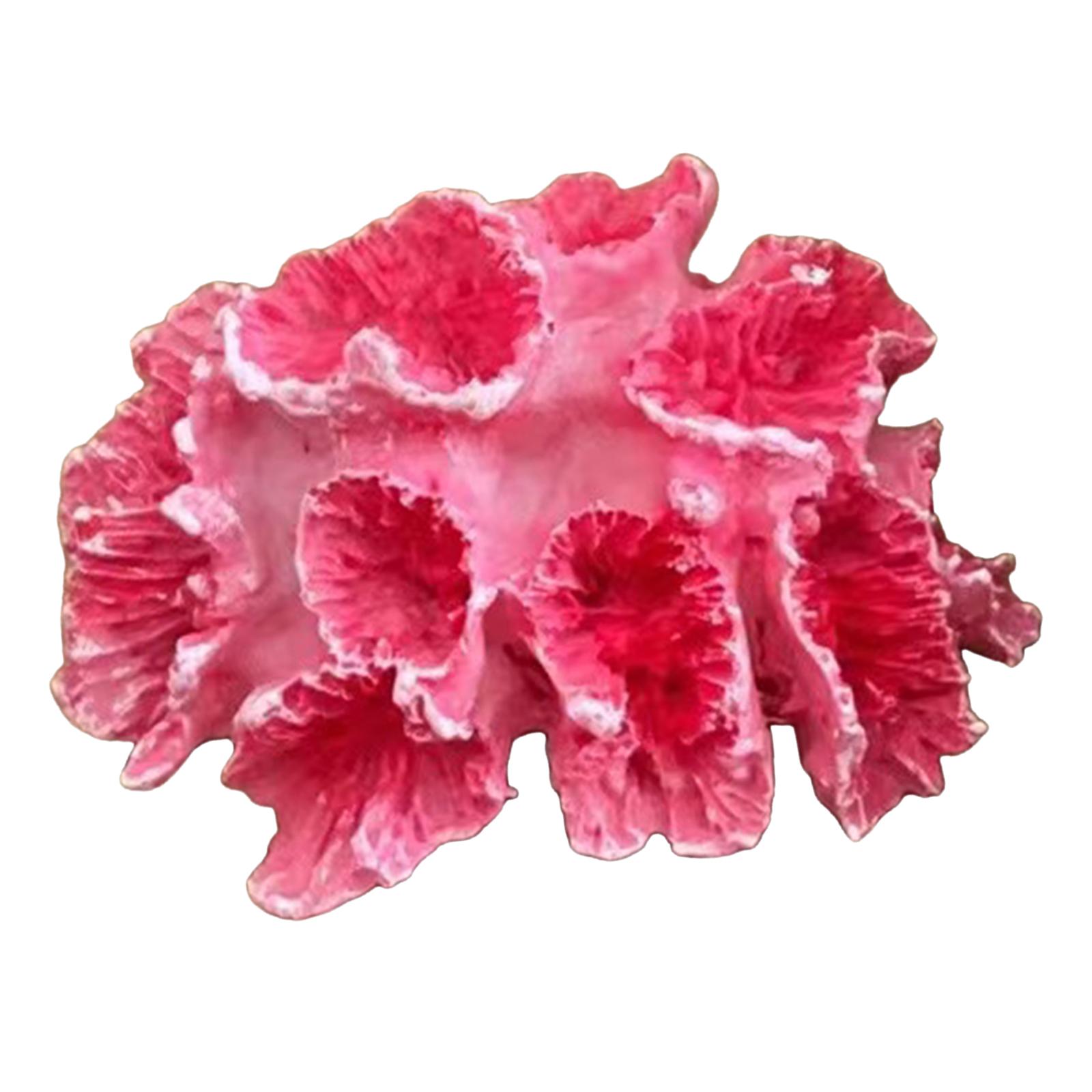 Magideal - Artificial Coral Durable Photo Props Artesanía Muebles Para El Hogar Resina Práctica Realista Mini Para El Hogar Pecera Oficina Acuario Adornos