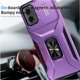 thumbnail image 2 of Funda Armada para Motorola Moto G 5G 2024 con Tapa Deslizante y Soporte Magnético Giratorio Morado, 2 of 5