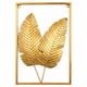 thumbnail image 1 of Adorno Decorativo Hojas Cuadro Estilo Metal 60x40cm Dorado, 1 of 4