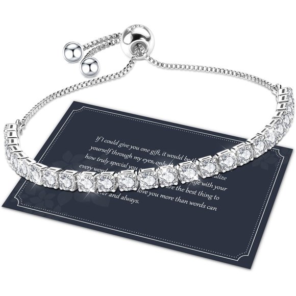 Pulsera Tennis Plata S925 J.Fe Ajustable Zirconia 5A