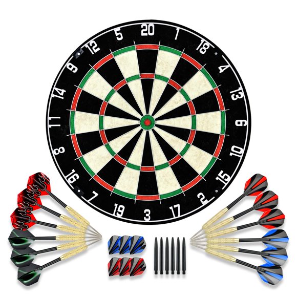 Tablero de Dardos LinkVisions 45 cm 18 g con Set de Dardos y Kit de Montaje