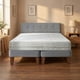 thumbnail image 2 of Cama Europea Zen Best 2 Plazas 190 Cm Colchon Espuma Con Funda Velvet Gris + Respaldo, 2 of 4