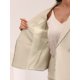 thumbnail image 5 of INSPIRE CHIC Traje de Mujer para el Trabajo Conjunto de Regreso a Clases para Maestras 2 Piezas Chaqueta Blazer con Ribete de Tweed y Falda S Caqui, 5 of 6