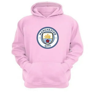 Genérico - Polerón Canguro Manchester City Rosa Talla L Unisex