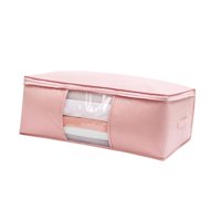 Magideal - Bolsa De Almacenamiento Para Ropa, Edredones, Con Asa, Moderna, Para Mantas, Organizador Con Cremallera Para Ropa De Cama, Toallas, Hogar, Suéteres Y Juguetes. Rosa L
