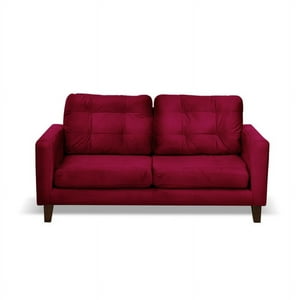 Latam Home - Sofa Napoles 2C Tela Velvet Burdeo