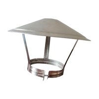 Magideal - Chimenea Tapa De Lluvia Tubo De Escape Sombrero De Lluvia Duradero Práctico Reemplazo A Prueba De Lluvia Protector De Techo Resistente A La Intemperie 16Cmx35Cm