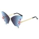 thumbnail image 1 of Women's Butterfly Shape Rhinestone Rimless Sunglasses UV Blocking Sunglasses For Driving Fishing Hunting Hiking Outdoor Sports, 1 of 5