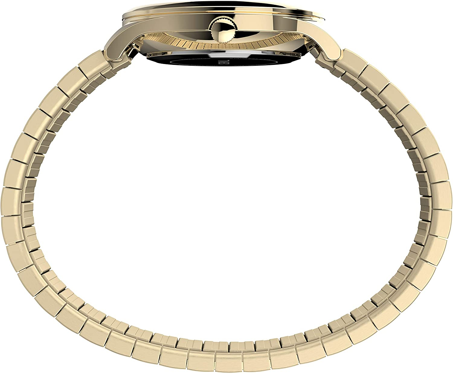Reloj De 32 Mm De Lectura Fácil Moderna Para Mujer Timex - Gold-Tone Case White Dial Con B Timex Timex