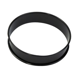 Magideal - Aros Para Muffins, Aros Para Tartas, Decoración De Tartas, Bricolaje, Hornear De Metal, Aros Para Pastelería, Modelo Antiadherente Para Restaurante, Negro 10Cm