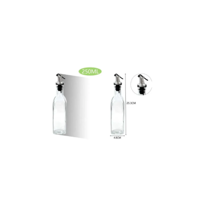 Genérico - Botella De Vidrio 60Ml Tapa Negra