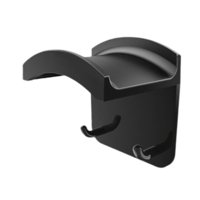 Magideal - Soporte De Auriculares Con Estantería De Soporte De Soporte De Soporte De Pared De Gancho Doble Práctico, Organizador, Soporte De Colgante De Auricula Negro