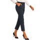 thumbnail image 4 of INSPIRE CHIC Pantalones de Trabajo para Mujer de Cintura Alta con Espalda Elástica y Largo al Tobillo XL Azul Oscuro Sólido, 4 of 6