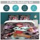 thumbnail image 5 of Hunter X Hunter Anime Home Bed 3-piece Set Classic Japanese Anime Polyester Wash Student Dormitory Set, 5 of 5