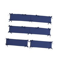 Bothyi - Almohadillas Protectoras Para Cuna, Accesorio Para Guardería, Protector De Cuna Suave Y Transpirable, Color Azul, 4 Uds.