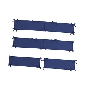 Bothyi - Almohadillas Protectoras Para Cuna, Accesorio Para Guardería, Protector De Cuna Suave Y Transpirable, Color Azul, 4 Uds.