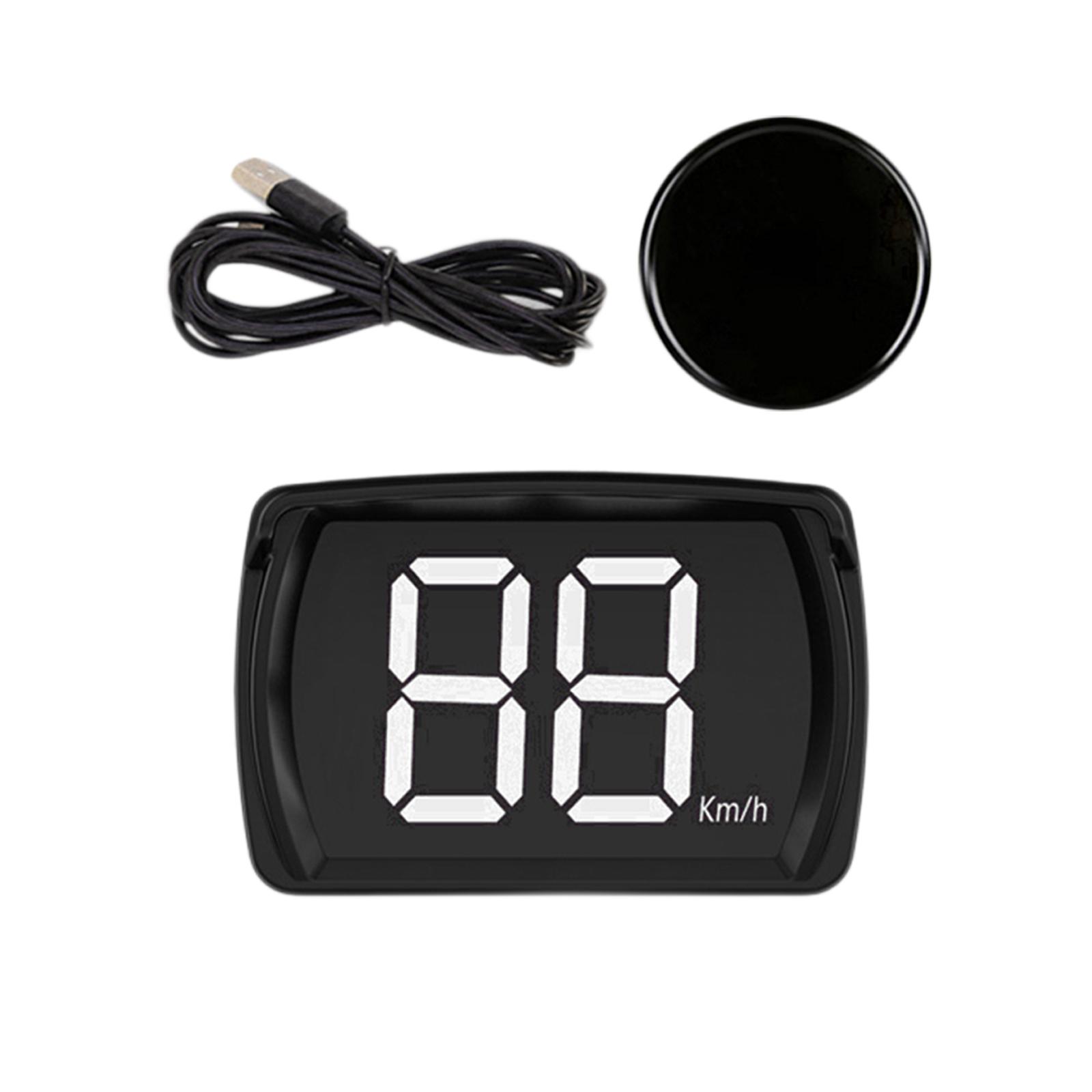 Ioensy - Generic Head Up Display Velocímetro Medidor De Velocidad Para Vehículos Coches Autobuses Blanco