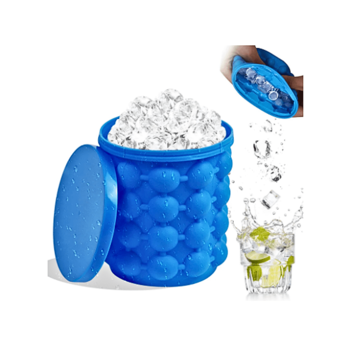 Genérico - Hielera De Silicona Cubeta De Hielo Molde Desmontable