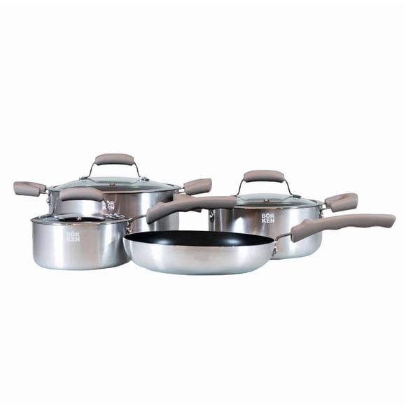 Batería De Cocina 7 Piezas Galaxy Mocha Börken