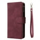 thumbnail image 1 of For Samsung Galaxy S23 S22 Plus Note 20 Ultra 5G Wallet Case For Women Men, PU Leather Magnetic Flip Lanyard Strap Wristlet Zipper Card Holder Phone Cases, 1 of 3