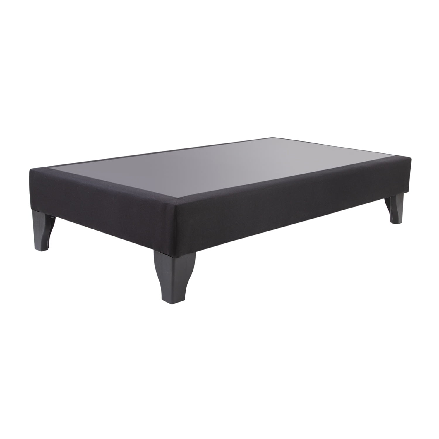 Base De Cama Focus 1.5 Plazas Lino Negro (no Incluye Colchón)