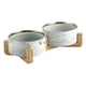 thumbnail image 3 of Tazón De Cerámica Para Perros Soporte De Madera Suministros De Alimentación Para Perros Y Gatos, 3 of 5