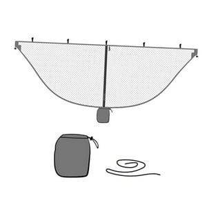 Genérico - Mosquitera Para Hamaca De Camping, Ligera, Compacta, Rápida Y Fácil De Configurar, Gris